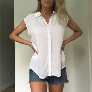 NWT Forever 21 white button up blouse